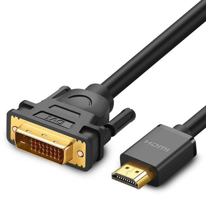 Przejściówka Ugreen DVI-HDMI FHD 1,5m - Czarny, 60 Hz