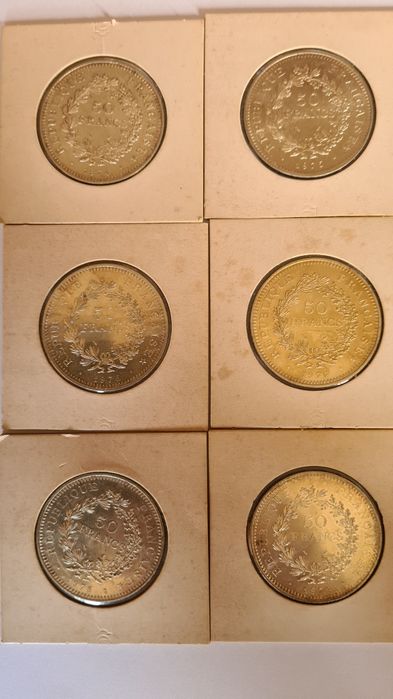 Moedas de França 50 Francos