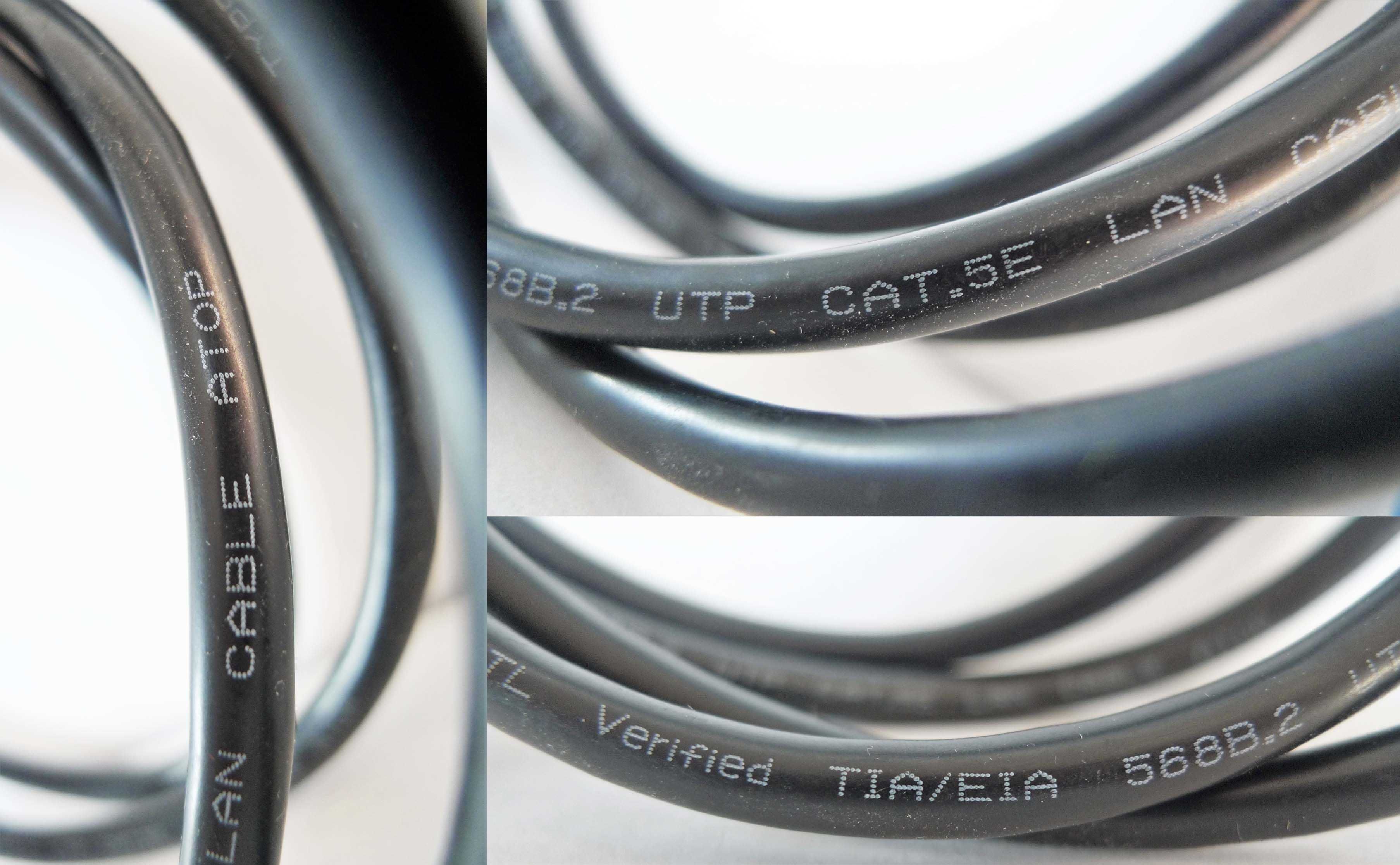 Kabel internetowy Atop LAN Ethernet 2 x 175cm RJ45 Cat5e UTP czarny