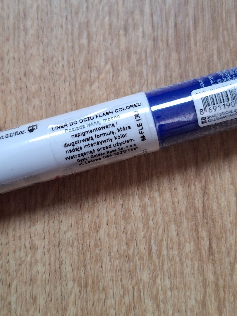 Golden rose, niebieski eyeliner, flashliner royal blue. Nowy
