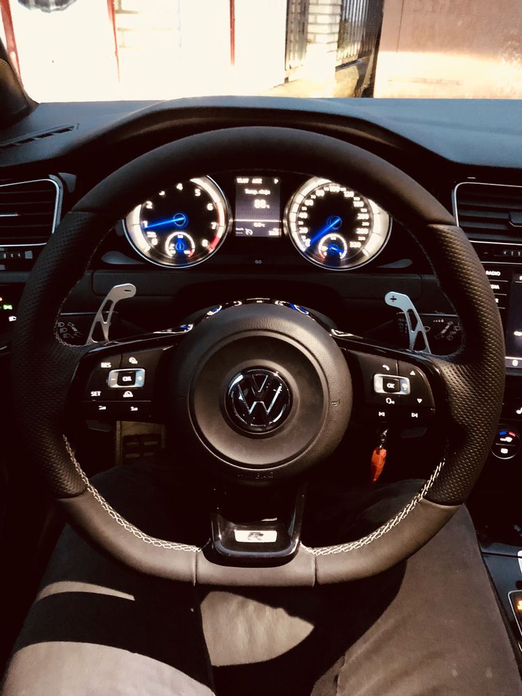 Łopatki Zmiany Biegów DSG VW GOLF VII R 7 R Czarne