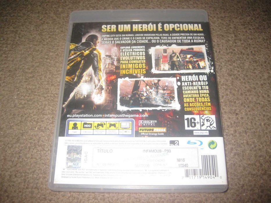 Jogo "Infamous" para Playstation 3/Completo!