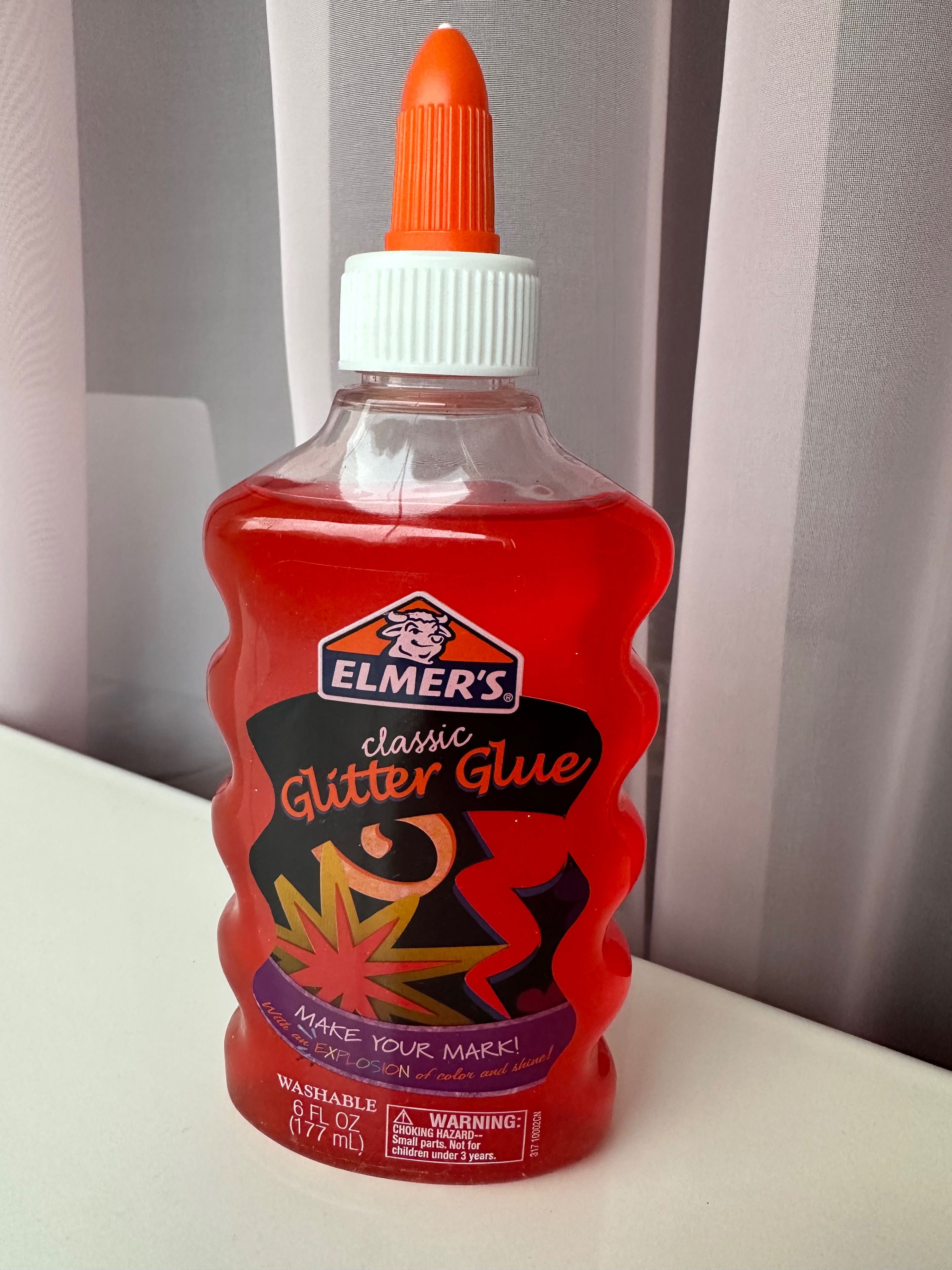 Elmer's glitter glue червоний