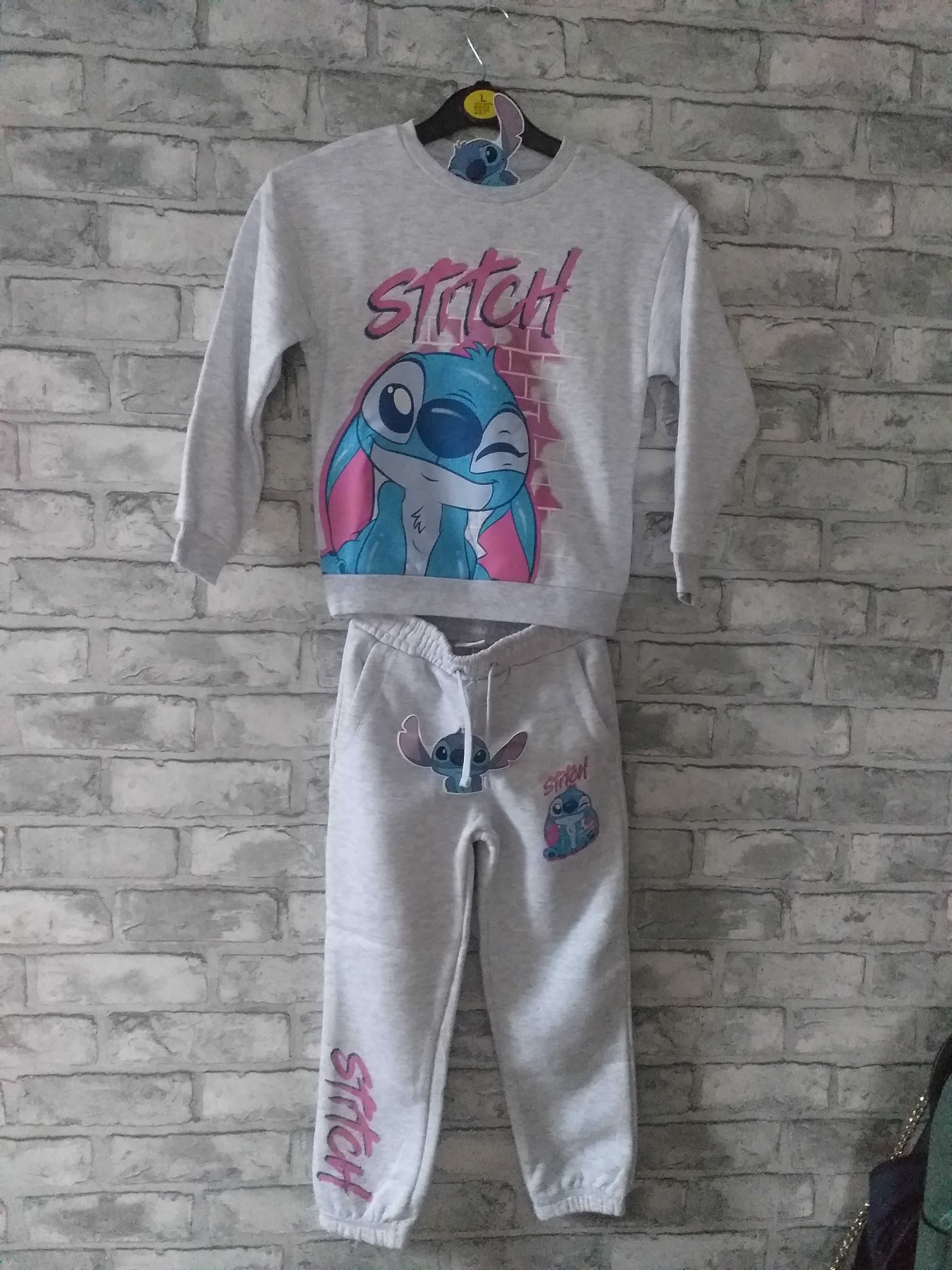 Dres dla dziewczynki jasnopopielaty Stitch PRIMARK