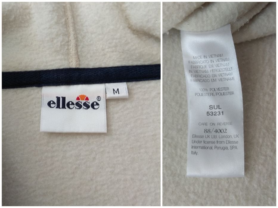 Ellesse вінтажне флісове худі кофта фліс оригінал L