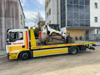 Transport maszyn, wózków widłowych, pomoc drogowa