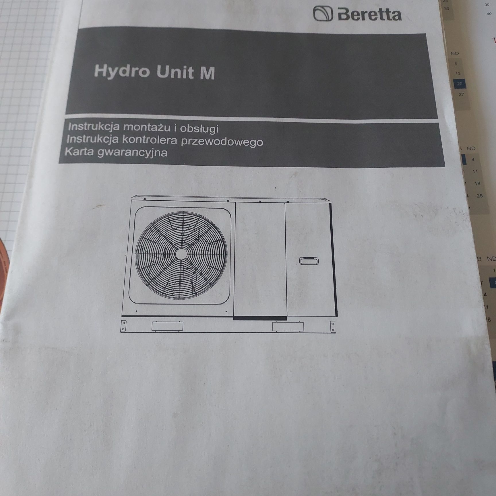 Pompa ciepła Hydro Unit M 8 monoblock NOWA 8kW