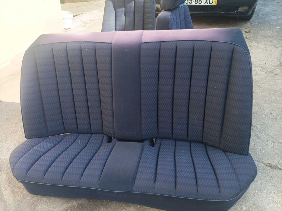 Conjunto bancos e forras de porta Mercedes 190 - Cor Azul