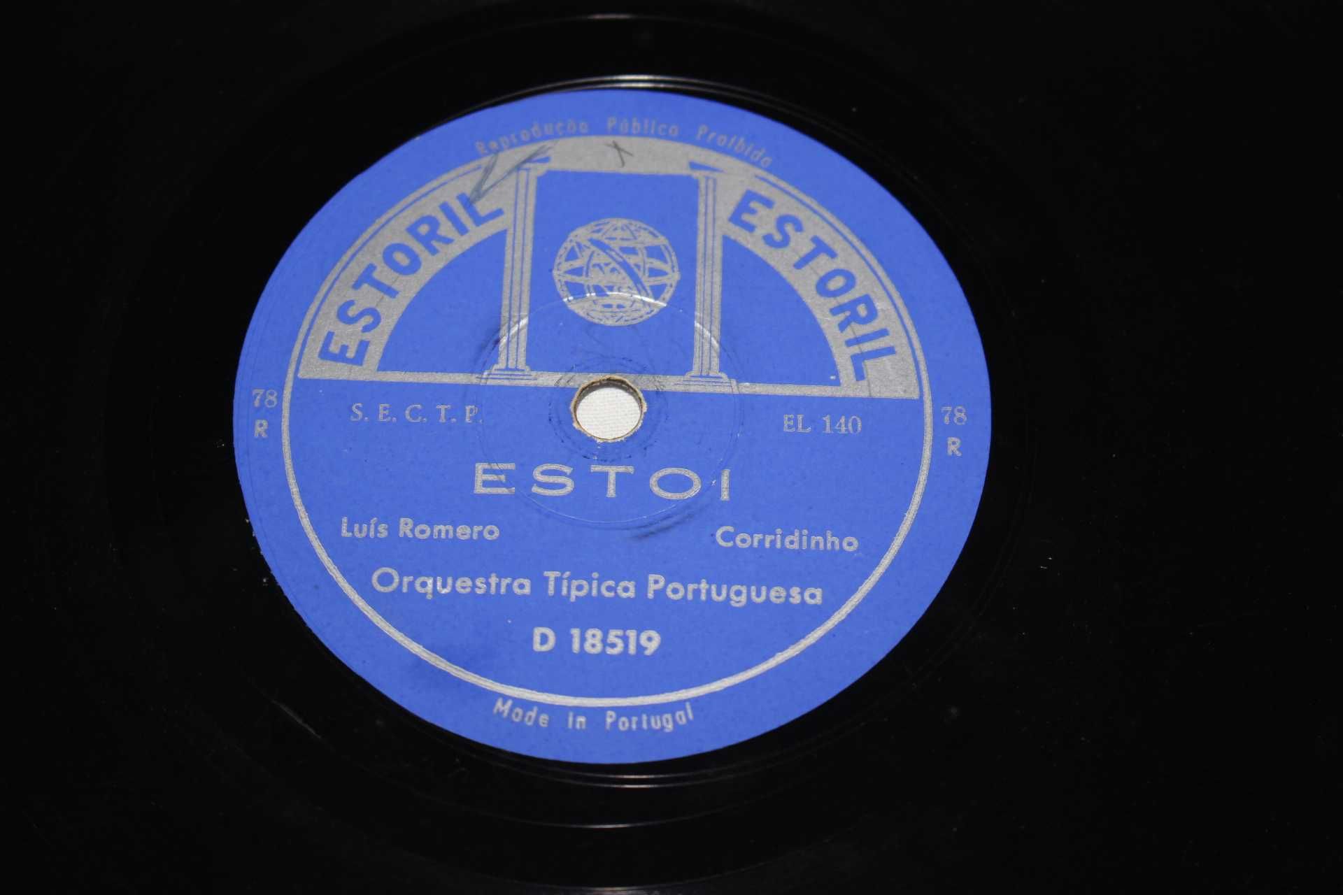 Discos Grafonola - 78 RPM - Varios estilos - Musica Portuguesa