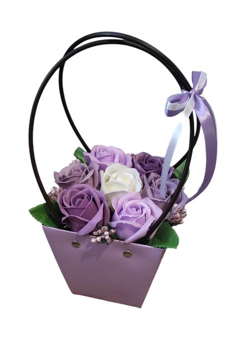 Мильні троянди, букет з 7 шт