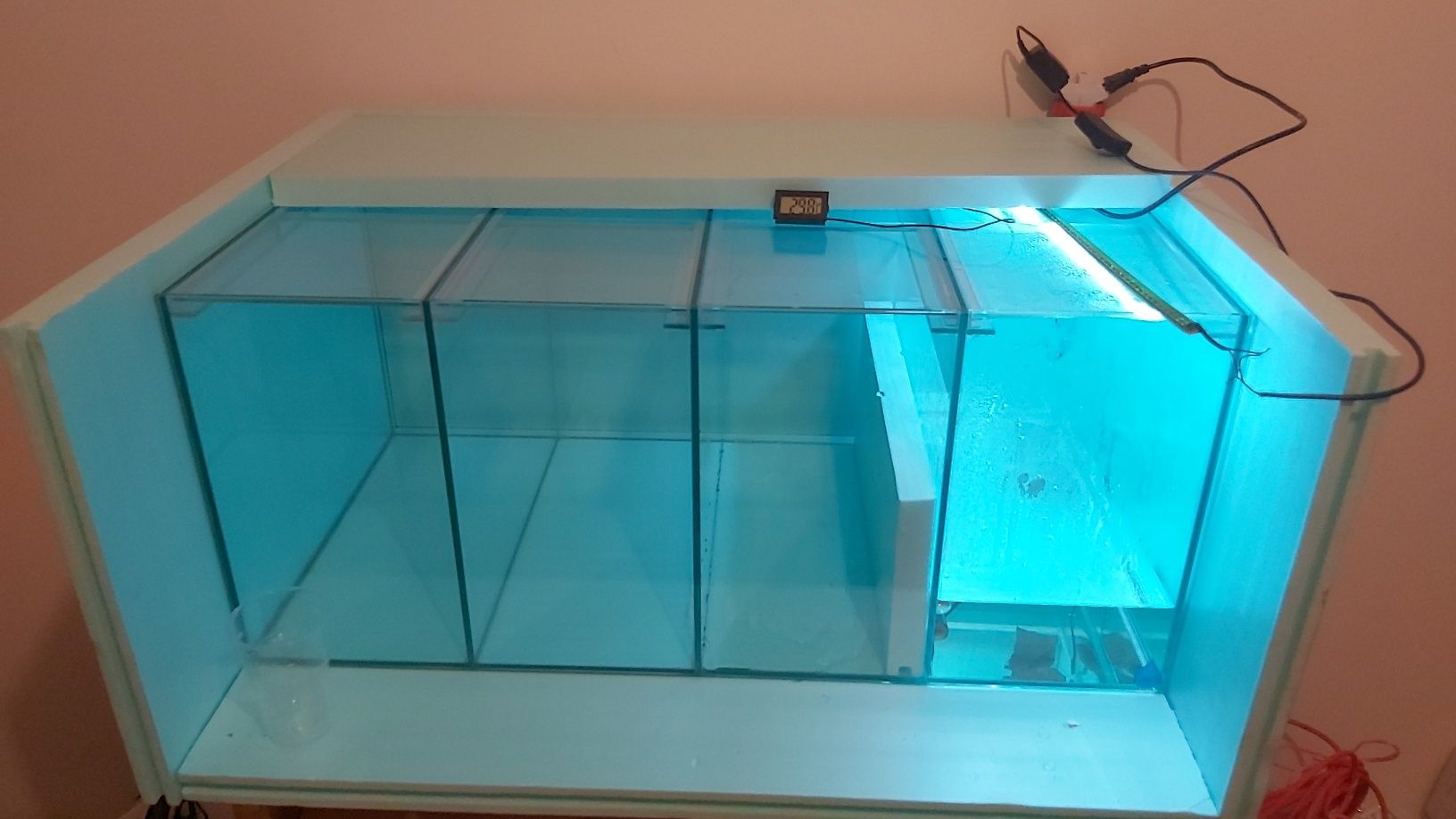 Troco  aquário por  dividido por sump