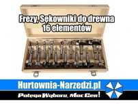Frezy sękowniki do drewna 16-el. Silver frezy do drewna