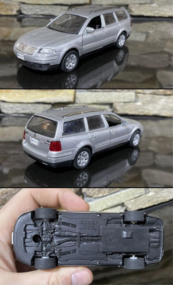 Машинки металеві Volkswagen іграшки колекційні дитячі Touareg Passat