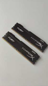 Оперативна памʼять Kingston Hyper X Fury Black DDR4 8GB x 2
