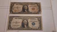 9 banknotów 1 USD silver certificate różne rodzaje w tym Hawaii