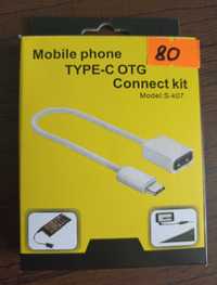 Перехідник OTG USB 2.0 AF - USB Type-C  - (Новий).