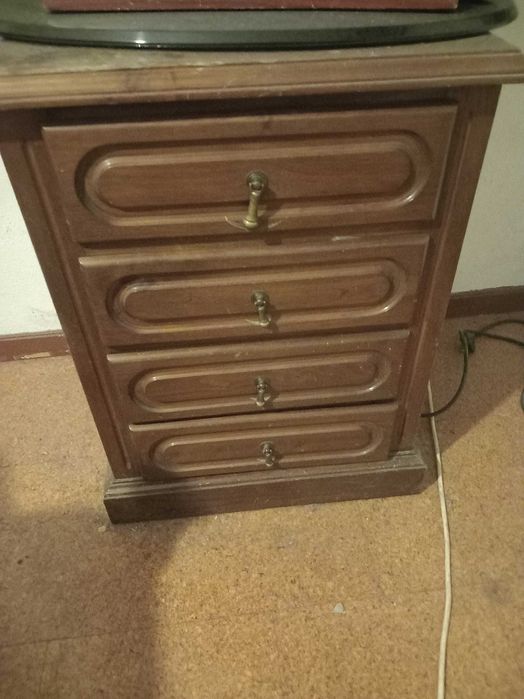 Quarto madeira completo com colchão pikolin 2 mesas de cabeceira