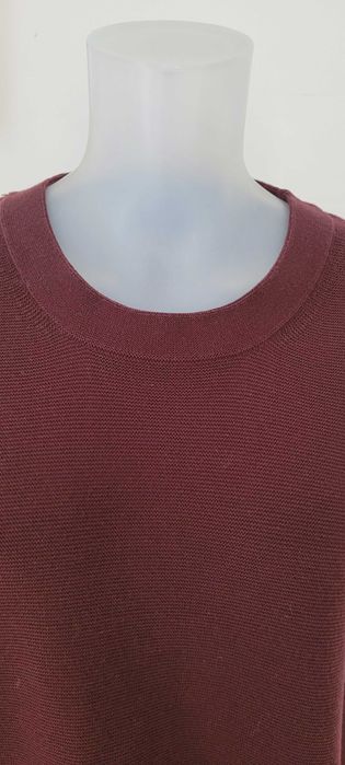 Burgundowy sweter bawełna prosty Gerry Weber, r 42/44