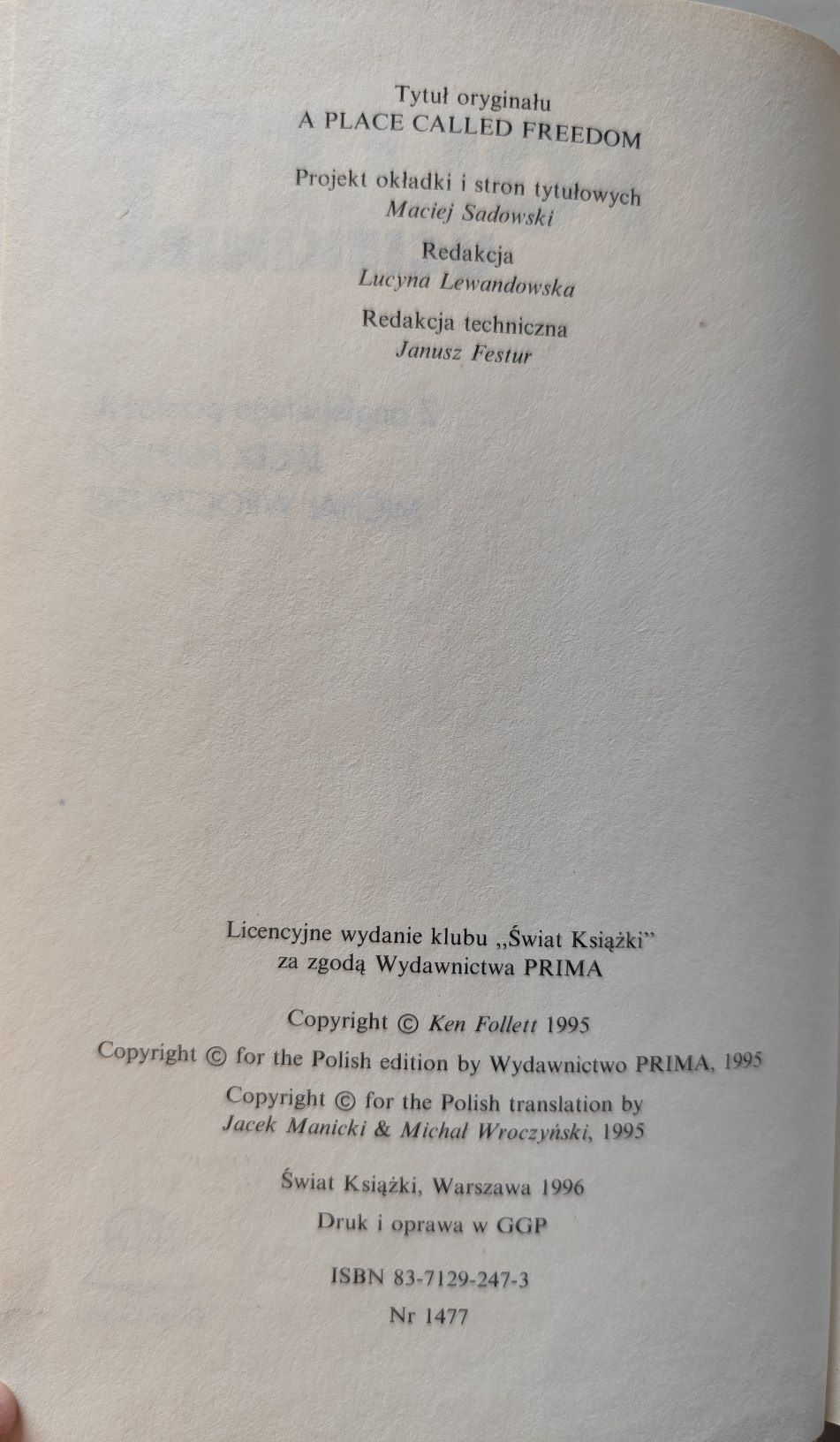 " Uciekinier" Ken Follett