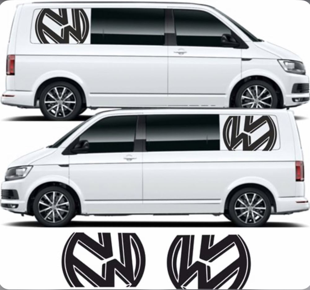 Zestaw naklejek na boki VW transporter caravelle t4 t5 t6 t7