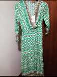 Vestido novo tons verde