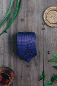 Fioletowy, klasyczny krawat Marks & Spencer, 100% jedwab / silk