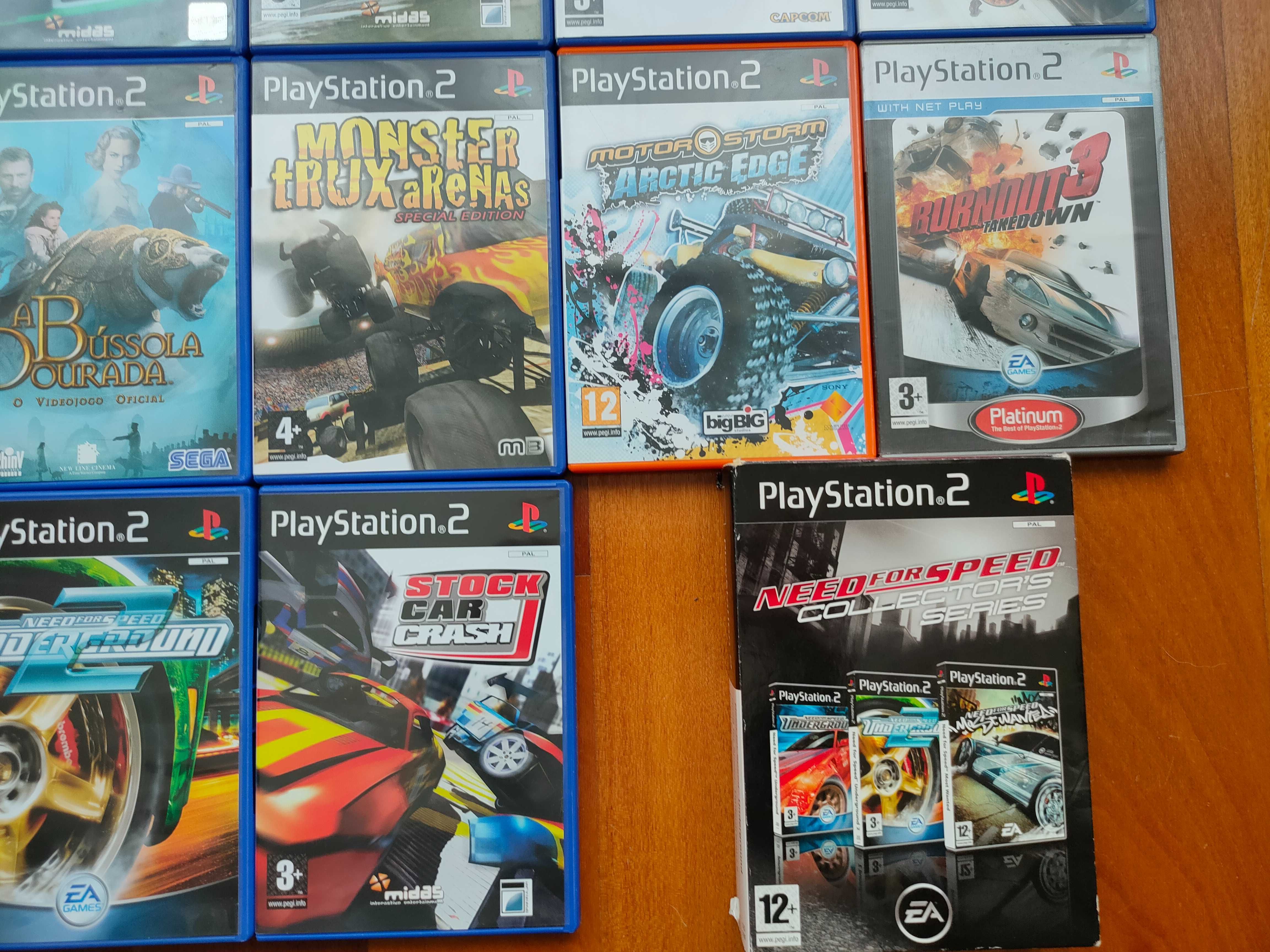 Lote de jogos 100% originais e funcionais para a Playstation 2