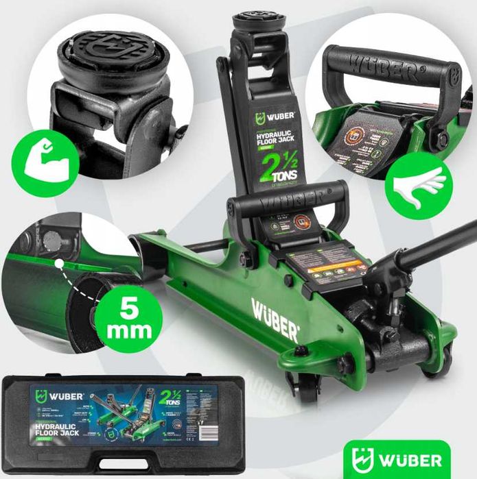 Автомобільний домкрат гідравлічний Wuber 2,5 т (80–360 мм)