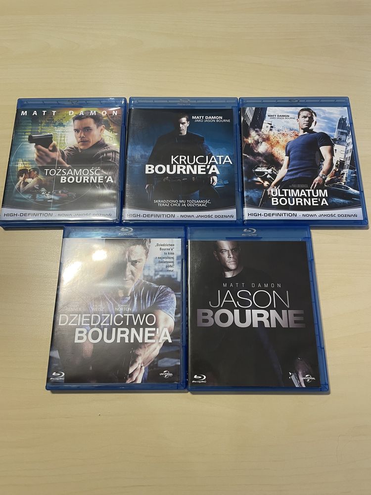 Jason Bourne kolekcja 5 płyt Blu-ray