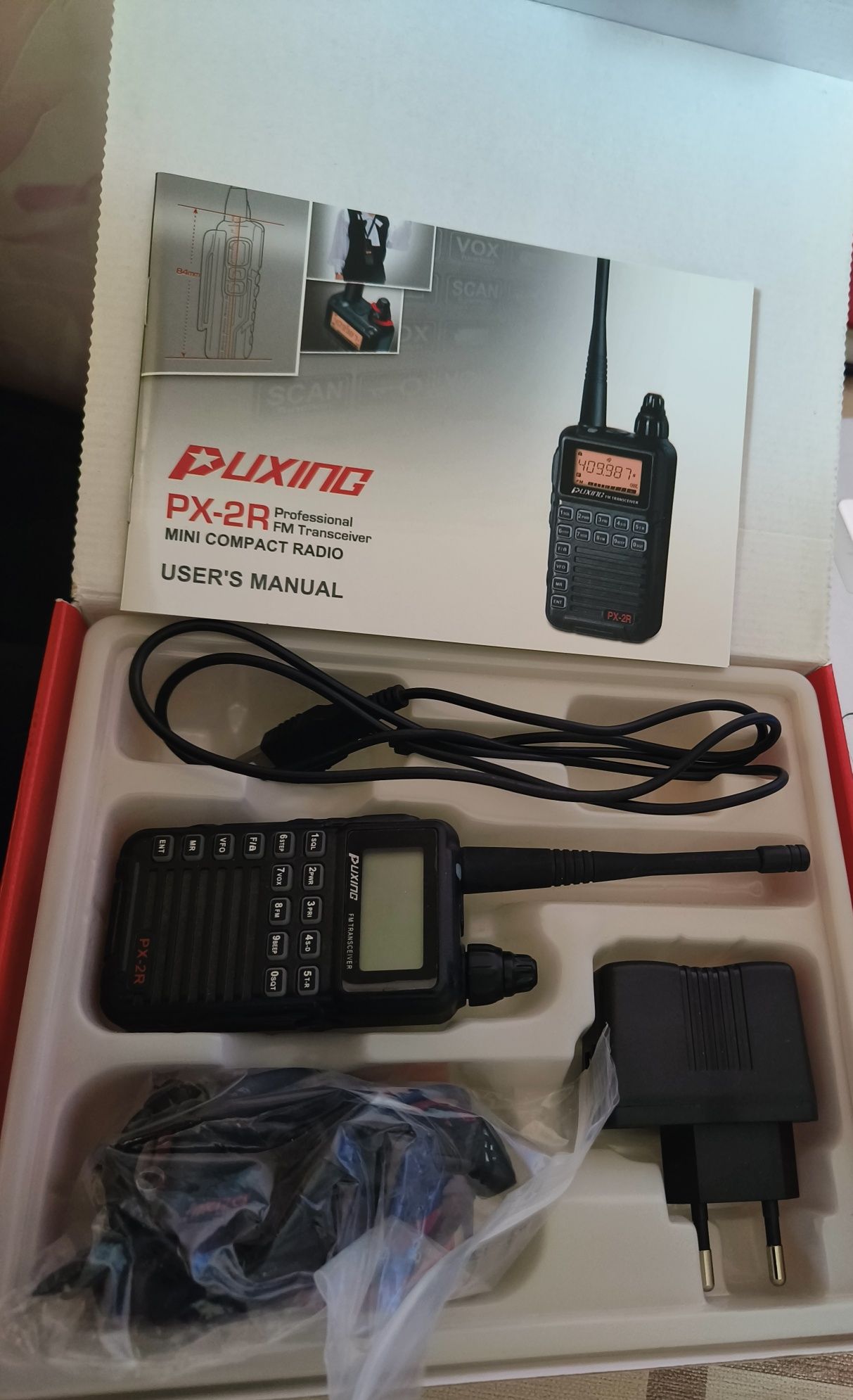 Б/у FM transceiver (радіостанція, рація) puxing rx-2r