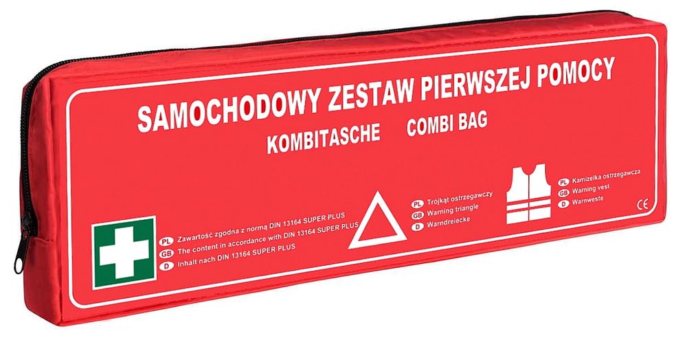 Samochodowy Zestaw Pierwszej Pomocy SUPER BAG DIN 13164 PLUS Luksell