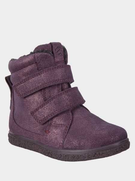 Ботинки теплые зима на овчине, замша с блестками ECCO CREPETRAY 35 р-р