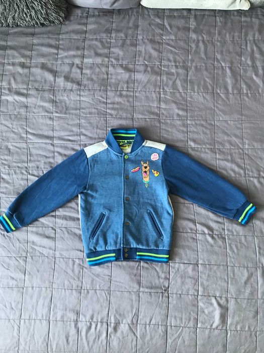 Ciepła bluza dla chłopca 104 Scooby Doo na plecach z kieszeniami