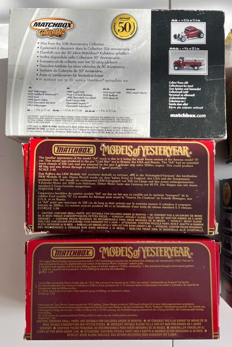 Kolekcjonerkie auta samochodziki modele matchbox models of yesteryear