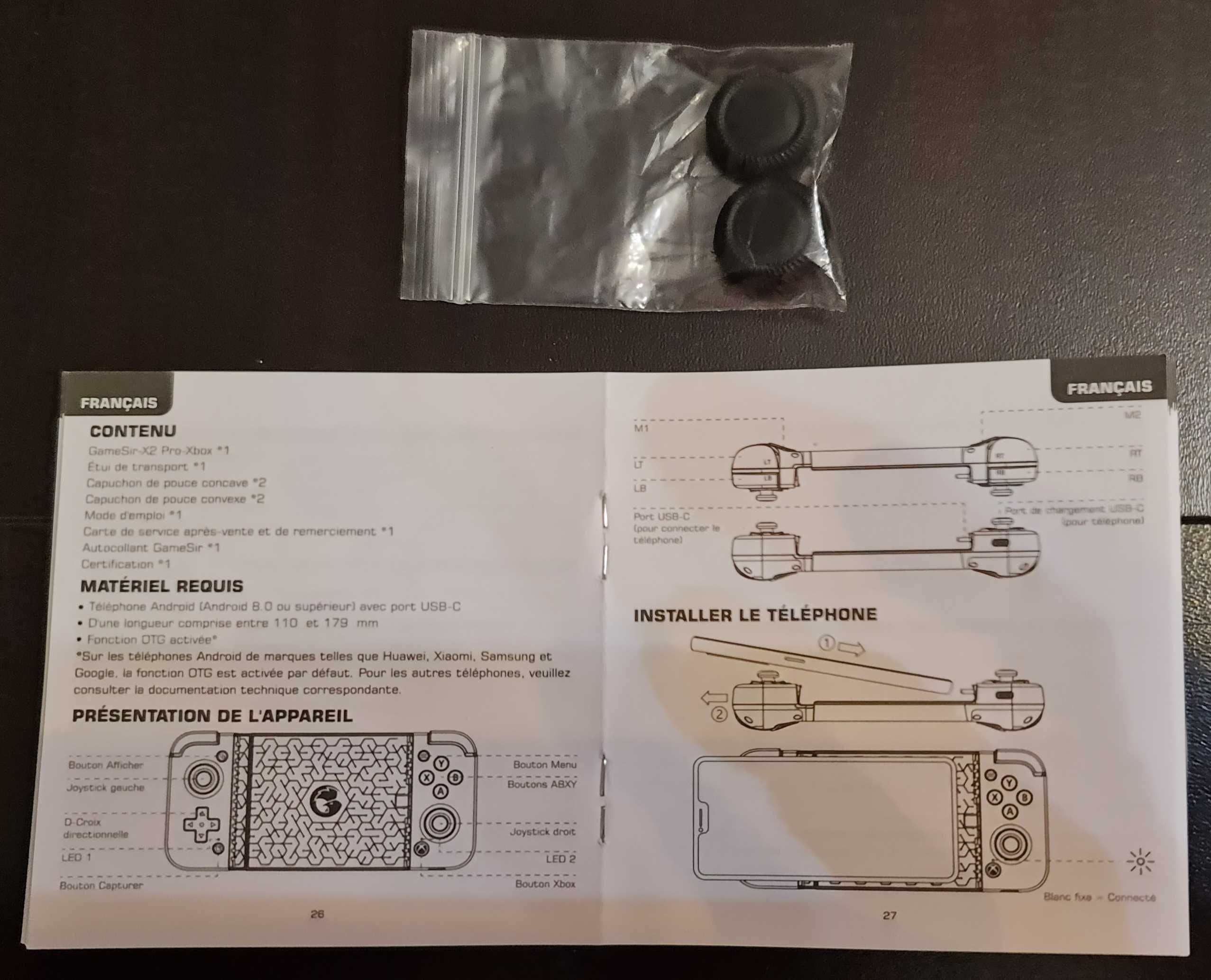Comando gamepad para telemóvel android Gamesir X2 Pro