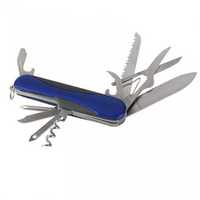 Scyzoryk 10-funkcyjny z etui; survival, sere, multitool