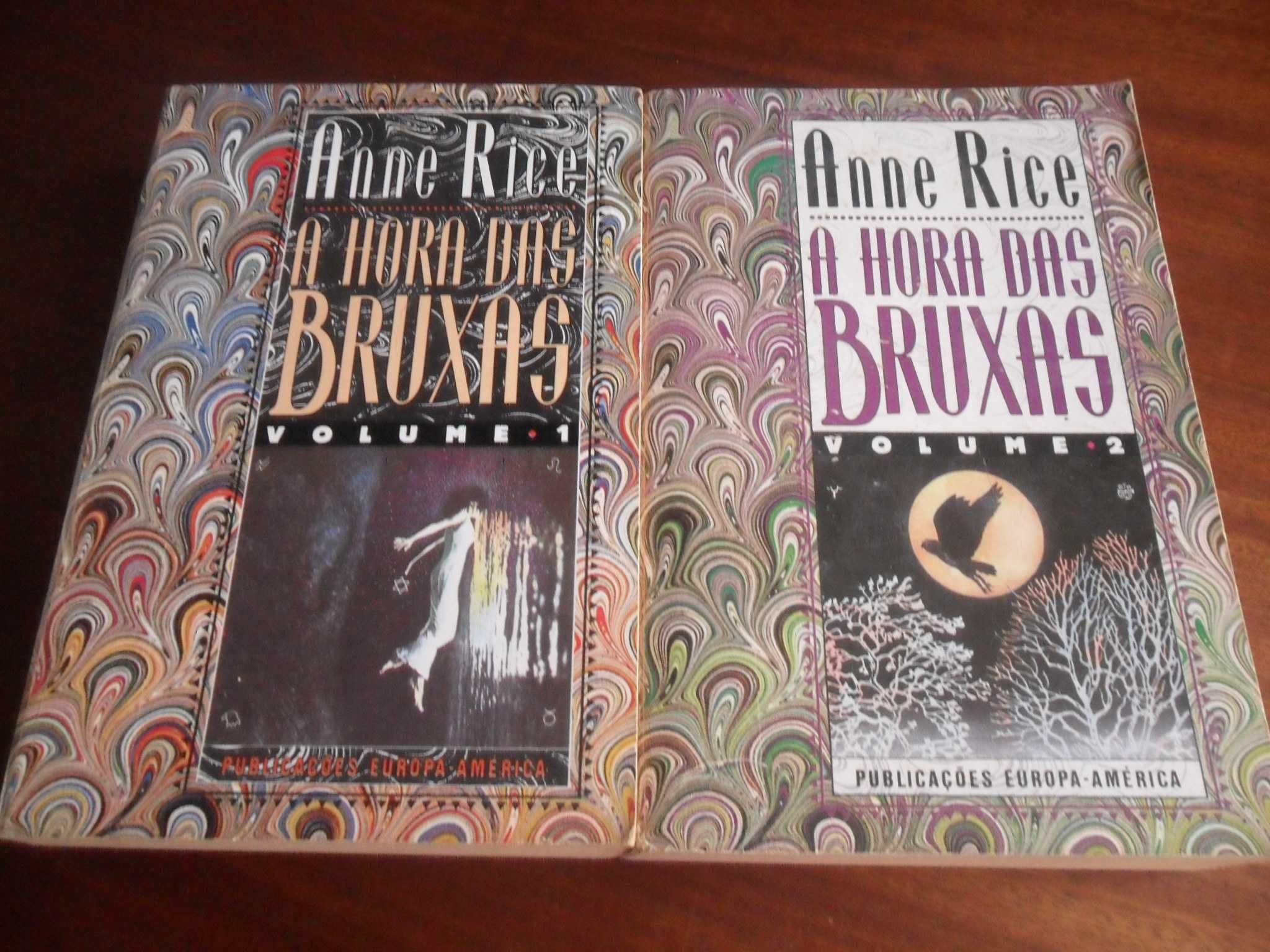 "A Hora das Bruxas" - 2 Volumes de Anne Rice - 1ª Edição de 1992