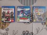 LEGO City + MotoGP + Captain Tsubasa (PS4) - COMO NOVOS