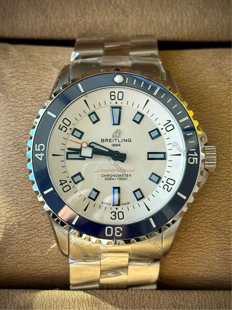 Чоловічий годинник Breitling Super Ocean. Мужские часы Брейтлинг