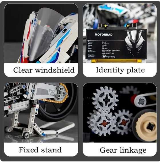 TECHNIC BMW Klocki M1000R Zestaw 45cm 1920el lego Pudelko