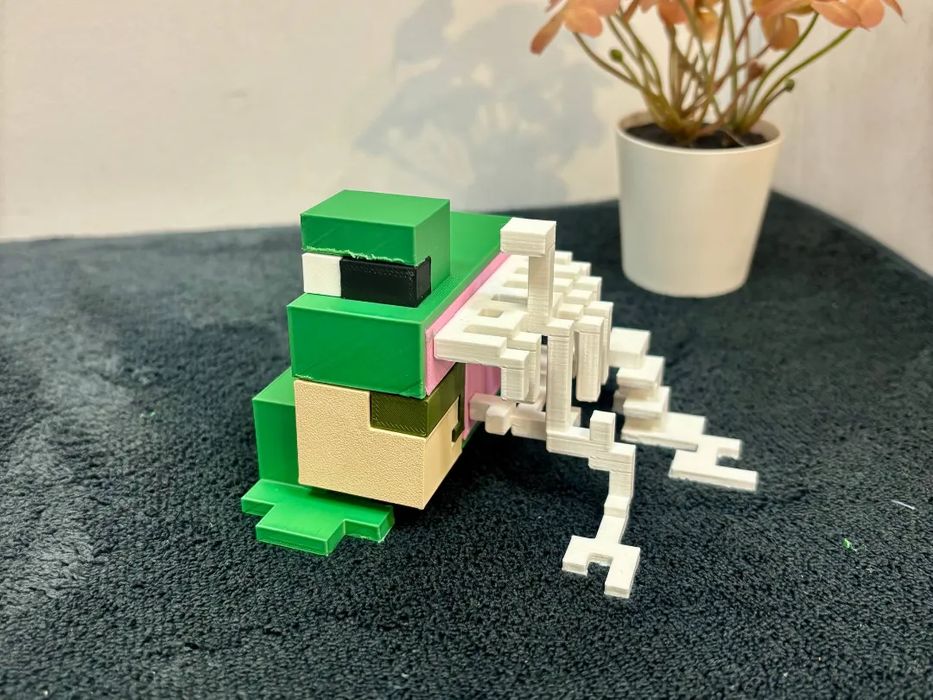Figura Minecraft Sapo Halloween Esqueleto
