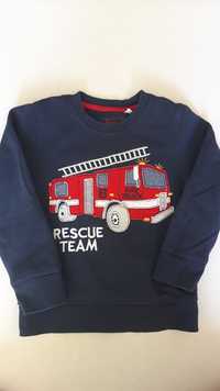 Bluza C&A r. 122  wóz strażacki