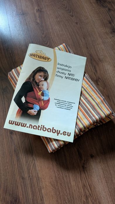 Chusta do noszenia dzieci  Natibaby wraz z instrukcją 4.6m