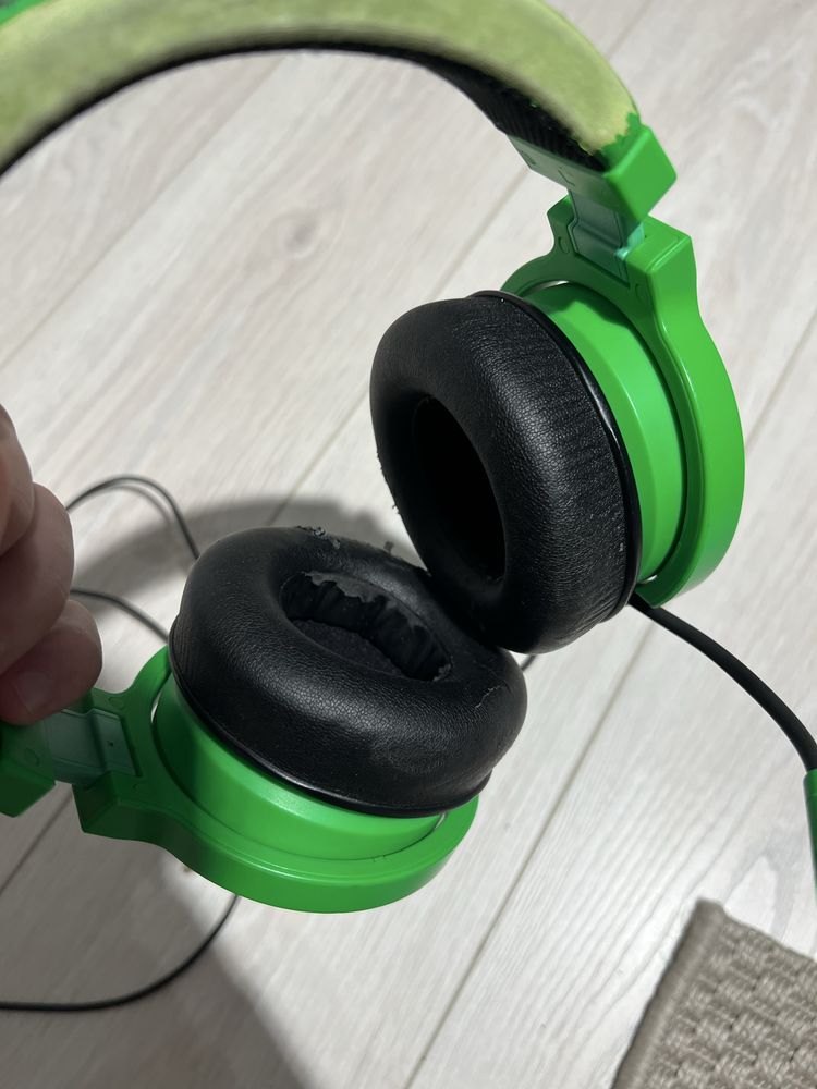 Sluchawki razer kraken pro zielone gamingowe