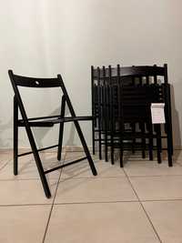 Ikea FRÖSVI Krzesła składane czarne