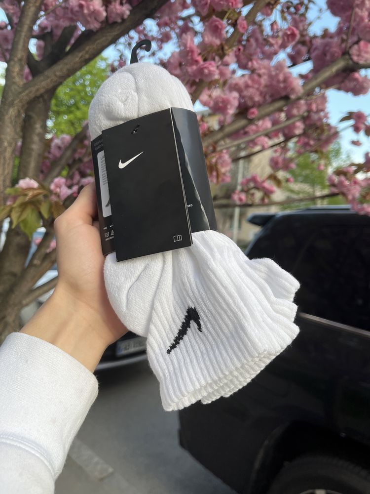 ОРИГінал Nike Everyday носки білі середні 38-42, 42-46, 46-50