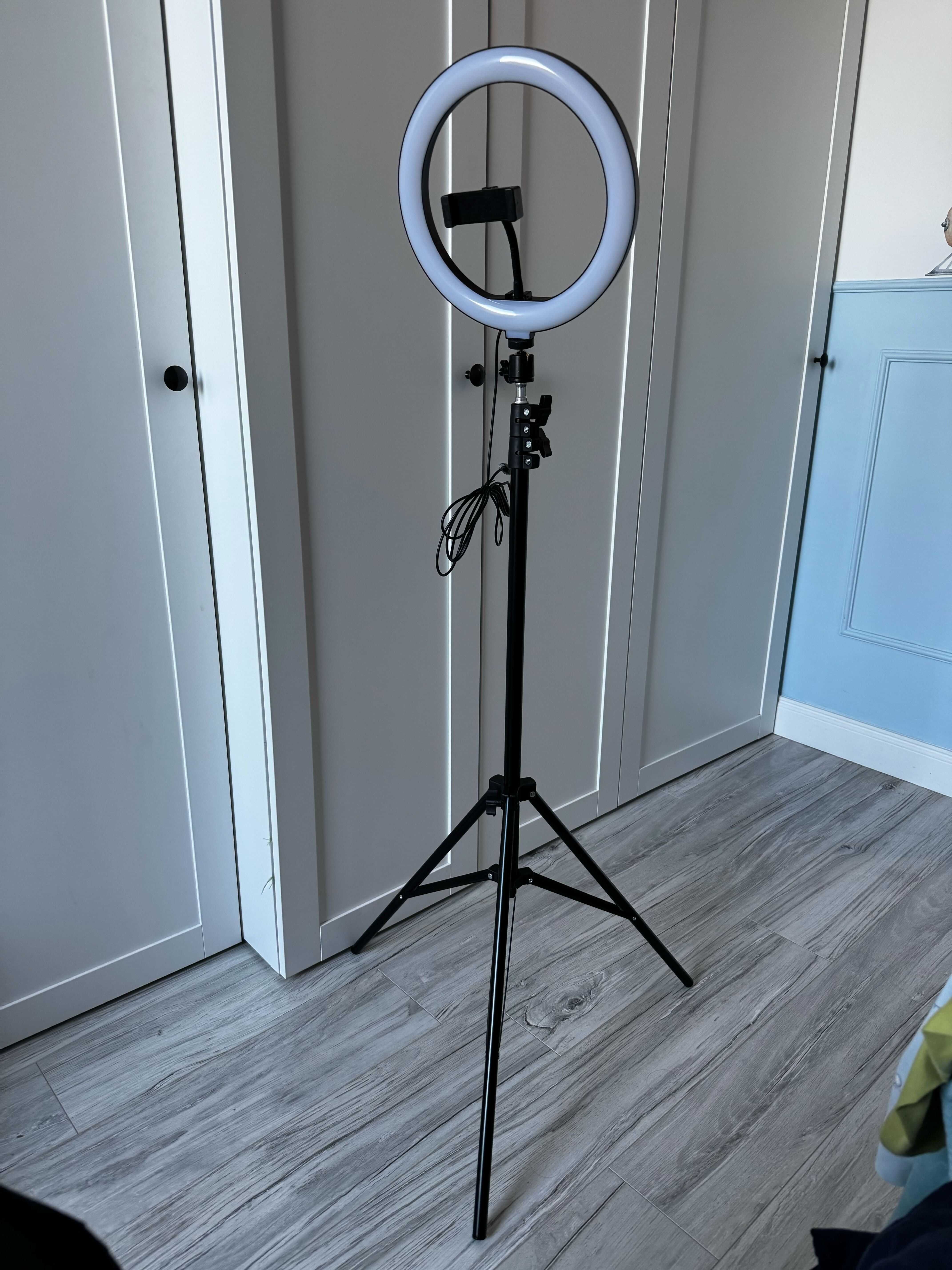 Lampa pierścieniowa 80W ze statywem 220cm, Ring lamp
