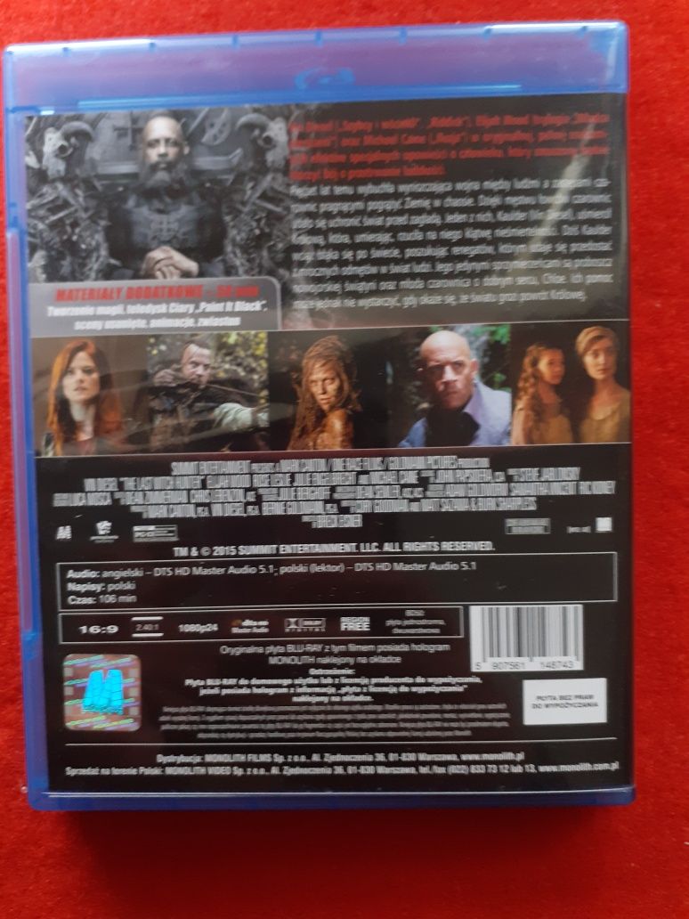 ŁOWCA CZAROWNIC film na blu-ray