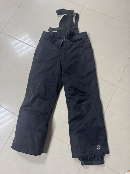 Штани лижні чорні та сірі