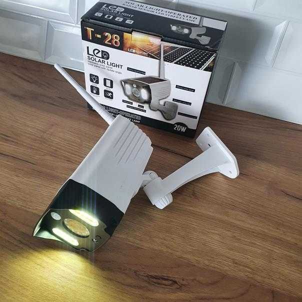 Kamera Monitoringu Atrapa z Lampą LED 2w1 Czujnik Ruchu 20W COB